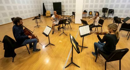 Beethoven, Puccini y Webern marcan el regreso al escenario del cuarteto de la Orquesta Sinfónica de Castilla y León Ocean Drive