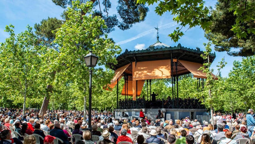 Vuelve la Banda Sinfónica Municipal con un concierto de Ensemble de saxofones en el Parque de El Retiro
