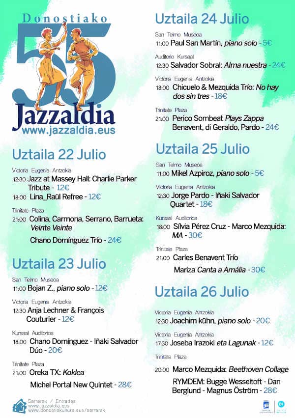 Colina, Carmona, Serrano y Barrueta presentarán ‘Veinte Veinte’ en Jazzaldia