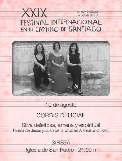 El conjunto Cordis Deliciea en concierto en el Festival Camino de Santiago