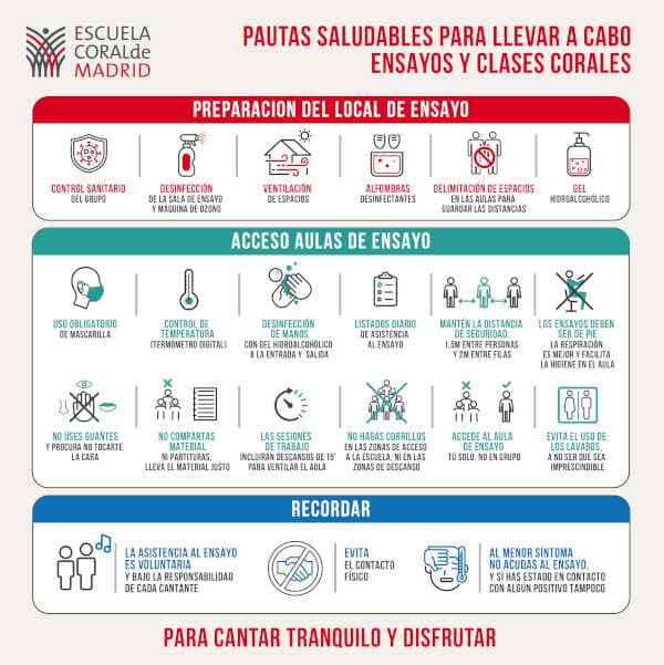 La Escuela Coral de Madrid inicia el curso 2020-21 con cuatro nuevos coros y un fichaje de lujo