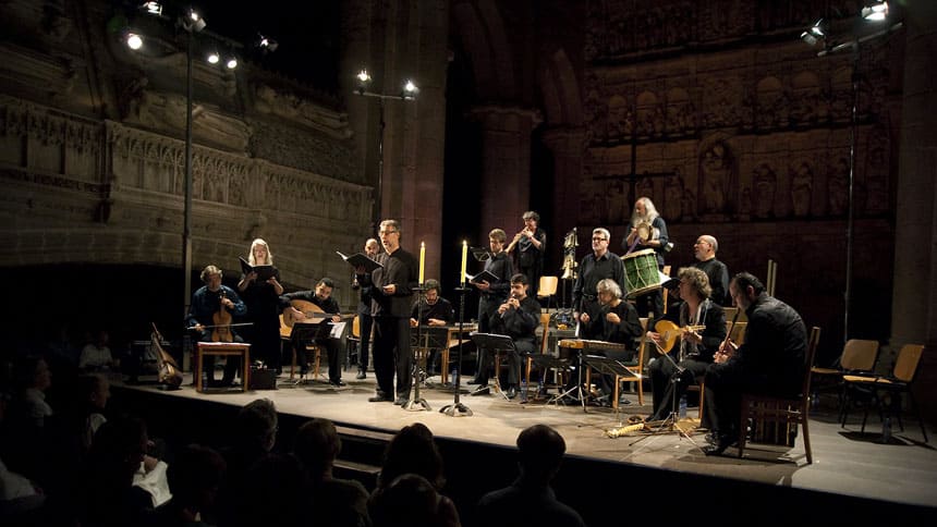 Hespèrion XXI, bajo la dirección de Jordi Savall en Canfranc Estación en Festival Camino de Santiago