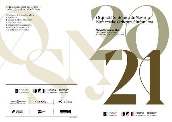 La Orquesta Sinfónica de Navarra y Fundación Baluarte presentan la Temporada 2020-2021 La Orquesta Sinfónica de Navarra y Fundación Baluarte presentan la Temporada 2020-2021