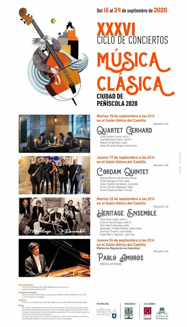 Peñíscola presenta el XXXVI Ciclo de Conciertos de Música Clásica