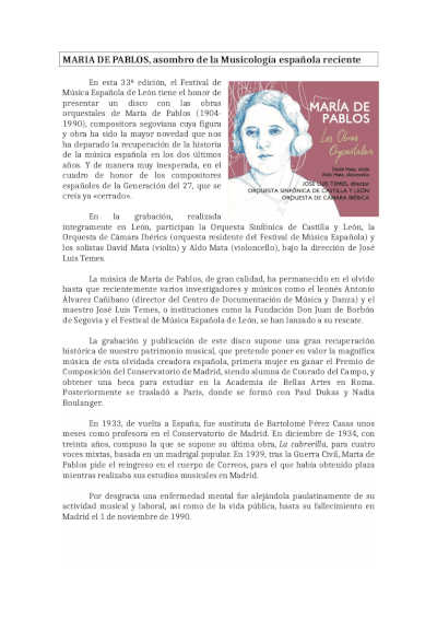 El Festival de Música Española de León demuestra que la cultura es segura El Festival de Música Española de León demuestra que la cultura es segura