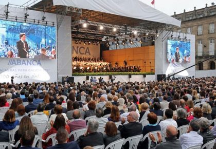 Concierto del maestro Dudamel en la Plaza del Obradoiro en julio de 2017