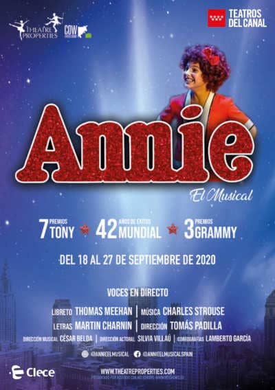 Con «Annie El Musical», Broadway desembarca en los Teatros del Canal de Madrid