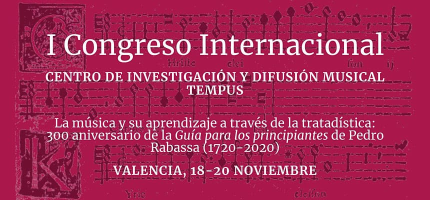 I Congreso Internacional Centro de Investigación y Difusión Musical TEMPUS