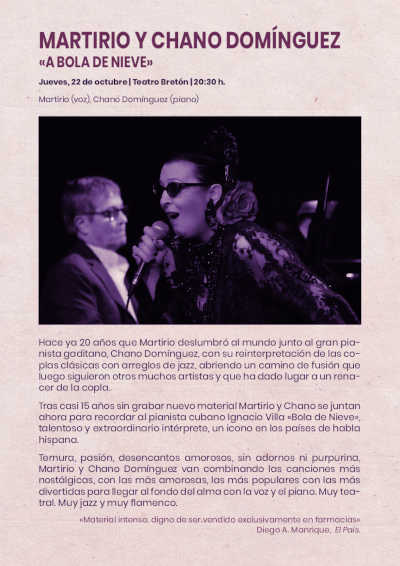 Martirio y Chano Domínguez clausuran con su concierto en Logroño el Festival Octubre Jazzea