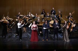 Todos los  cantantes junto a Le Concert de la Loge