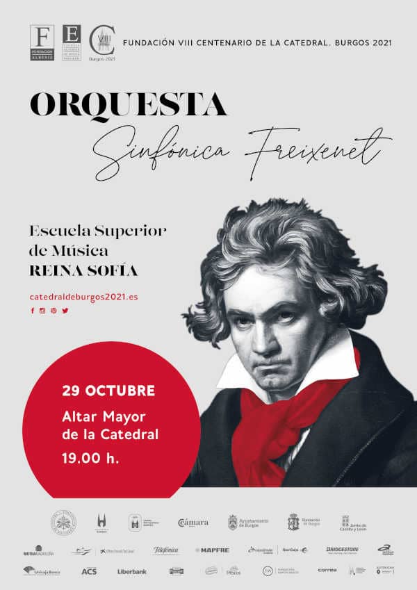 La Orquesta Sinfónica Freixenet y Pablo Heras-Casado rinden homenaje a Beethoven en la Catedral de Burgos