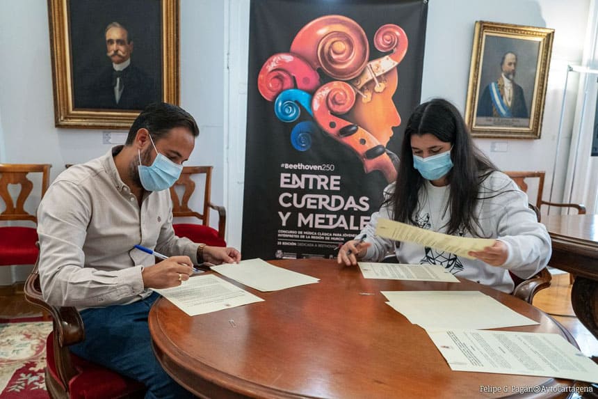 El Ayuntamiento de Cartagena firma un convenio con la asociación ‘Allegro’ para dar visibilidad a los músicos locales