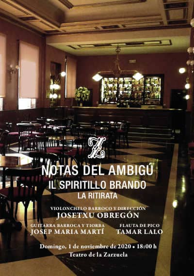 La Ritirata, liderada por el violonchelista Josetxu Obregón, en el Ambigú del Teatro de la Zarzuela