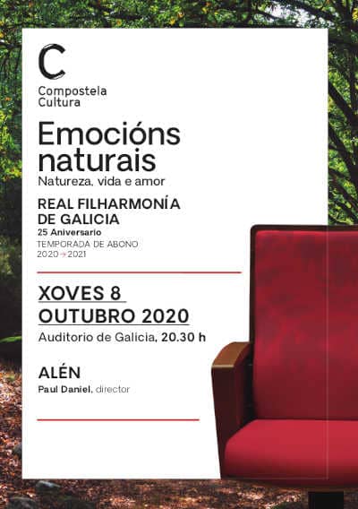 La Real Filharmonía de Galicia inicia su temporada “Emociones naturales” con la naturaleza como fuente de inspiración La Real Filharmonía de Galicia inicia su temporada “Emociones naturales” con la naturaleza como fuente de inspiración