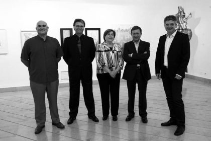 De izquierda a derecha, César Cano, Miguel Álvarez-Argudo, Inmaculada Tomás, Bartomeu Jaume y Josep Lluís Galiana. Autor: Eduardo Ripoll