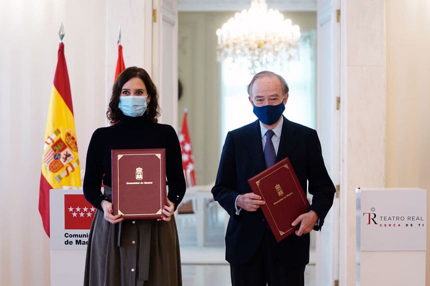 El Teatro Real y la Comunidad de Madrid renuevan su convenio de colaboración