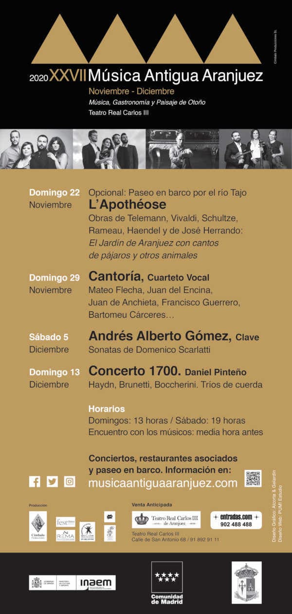 Llega el clavecinista Andrés Alberto Gómez a la XXVII edición del Festival de Música Antigua de Aranjuez