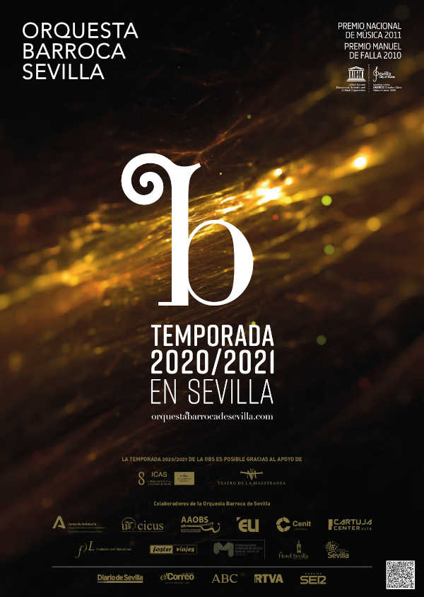 La Orquesta Barroca de Sevilla presenta su Temporada de Conciertos en Sevilla 2020 / 2021