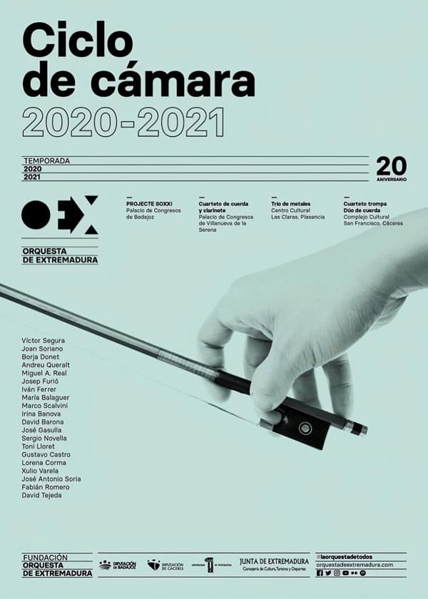 La Orquesta de Extremadura inicia un ciclo de conciertos de cámara 20/21