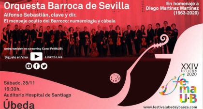 El Festival de Música Antigua de Úbeda y Baeza dedica el concierto de este sábado a la memoria de Diego Martínez