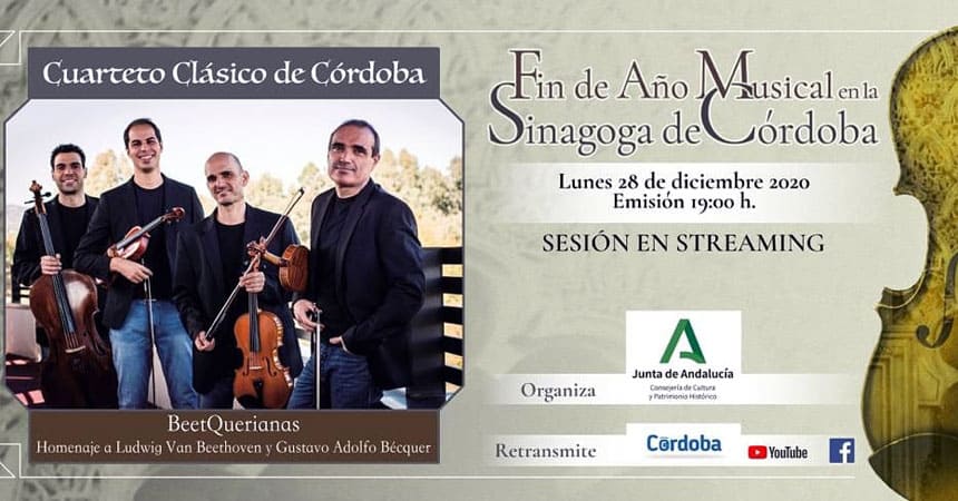 El Cuarteto Clásico de Córdoba cierra el fin de año musical en la Sinagoga de Córdoba
