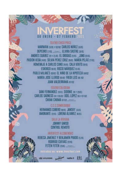 Inverfest presenta 21 conciertos en el Teatro Circo Price en su séptima edición