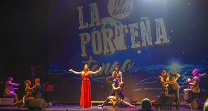 El grupo argentino "La Porteña" propone tango, vals criollo, milonga, malambo y candombe, en su nuevo espectáculo