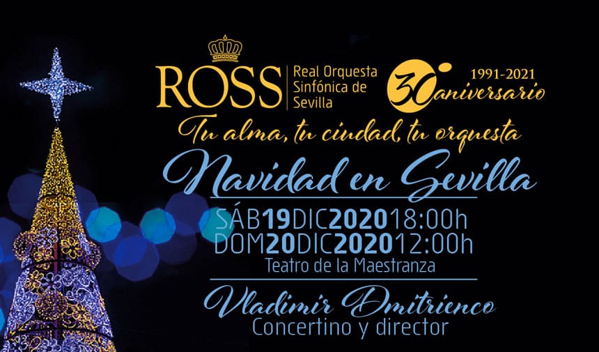 La Real Sinfónica de Sevilla ofrece su tradicional Concierto de Navidad con villancicos clásicos y populares