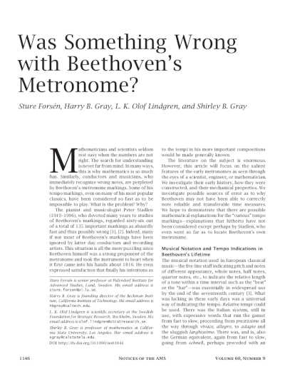 Dos españoles encuentran una solución al enigma del metrónomo de Beethoven luego de 200 años