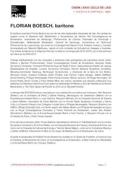 Florian Boesch afronta el eterno Winterreise de Schubert en su segundo recital en el Ciclo de Lied del CNDM