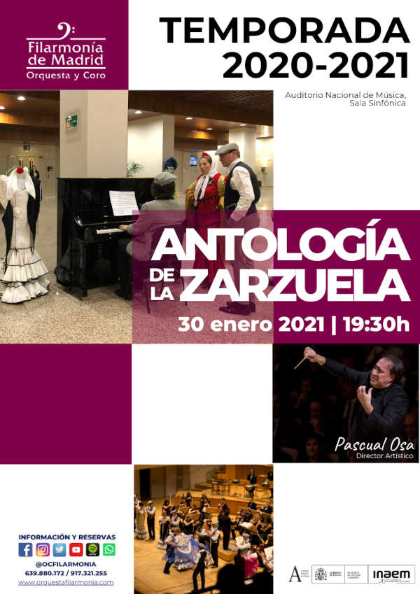 Filarmonía Orquesta y Coro, presenta una nueva Antología de la Zarzuela