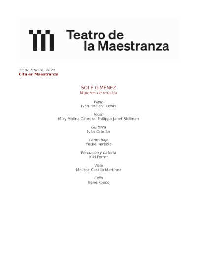 Personalidad, calidez y calidad con Sole Giménez en concierto en el Teatro de la Maestranza de Sevilla