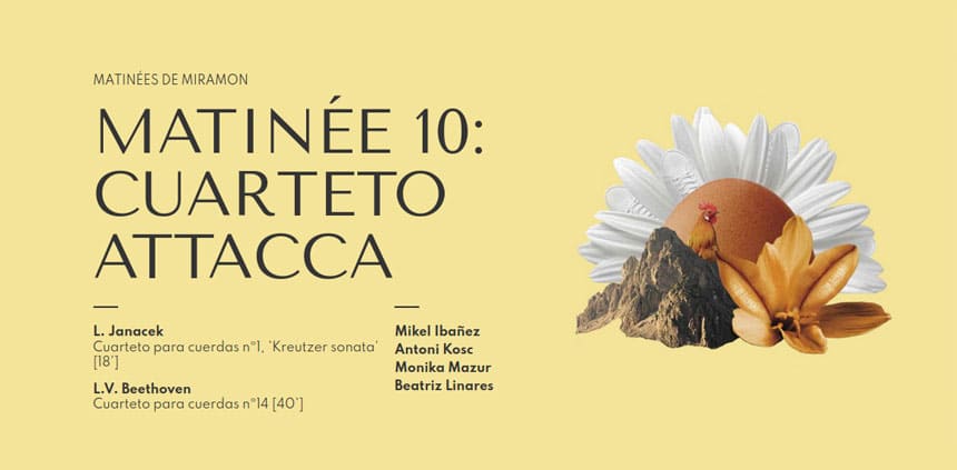 El Cuarteto Attacca protagoniza la 10º Matinée de Miramon del sábado