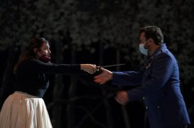 Norma (Yolanda Auyanet) y Pollione (Michael Spyres)