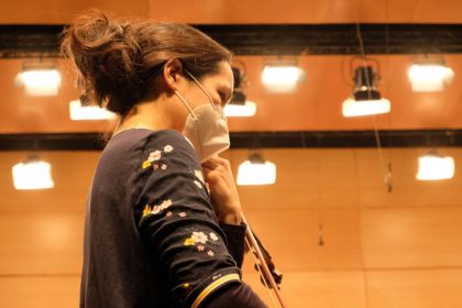 Viviane Hagner en ensayo con la OSG