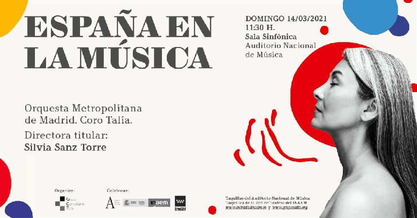 España en la música, próximo concierto de la Orquesta Metropolitana y Coro Talía en el Auditorio Nacional