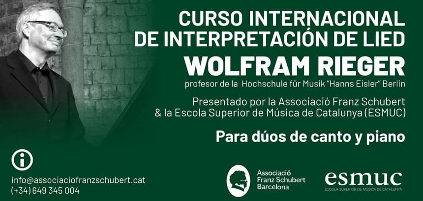 La 29º edición de la Schubertíada sigue con el mismo objetivo de celebrar y compartir de la mano de los mejores intérpretes