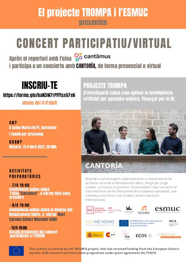 Concierto participativo: Inteligencia artificial al servicio del canto coral Concierto participativo: Inteligencia artificial al servicio del canto coral
