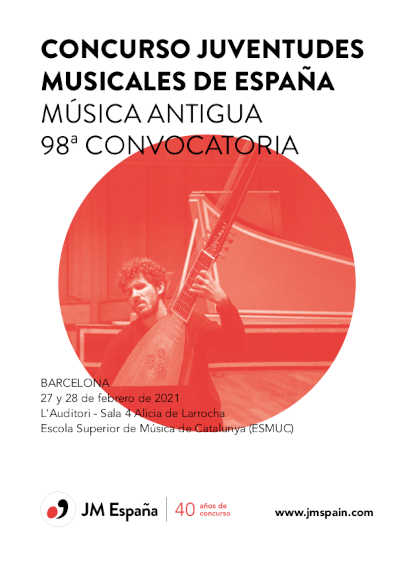 Miguel Bonal es el ganador del Concurso de Música Antigua de Juventudes Musicales de España