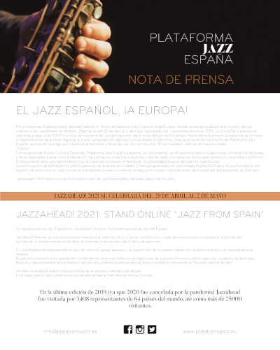 El Jazz español ¡a Europa! – Stand JAZZ FROM SPAIN de Plataforma Jazz España