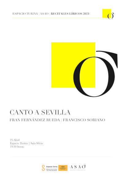El tenor Francisco Fernández-Rueda ofrece el recital lírico «Canto a Sevilla en el Espacio Turina El tenor Francisco Fernández-Rueda ofrece el recital lírico «Canto a Sevilla en el Espacio Turina