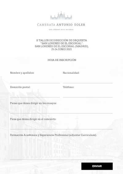 La Camerata Antonio Soler abre la inscripción al II Taller de Dirección de Orquesta