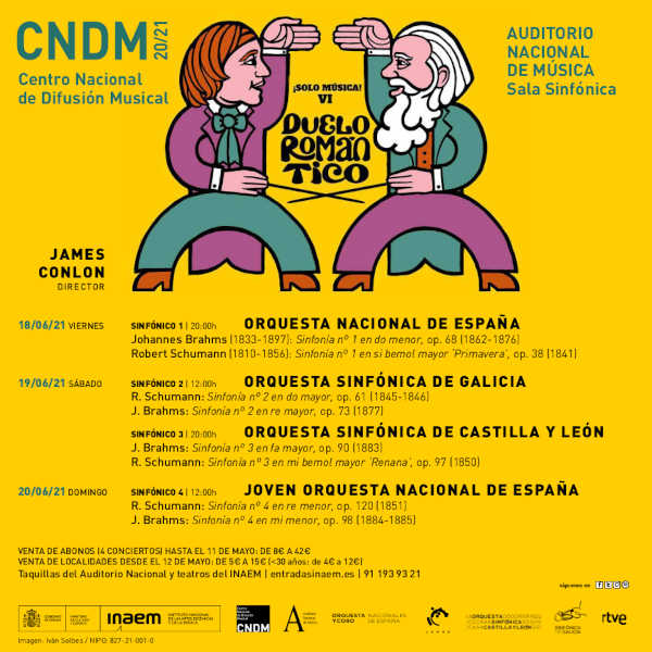 VI edición de ¡SOLO MÚSICA! El maestro James Conlon dirige a cuatro orquestas sinfónicas españolas