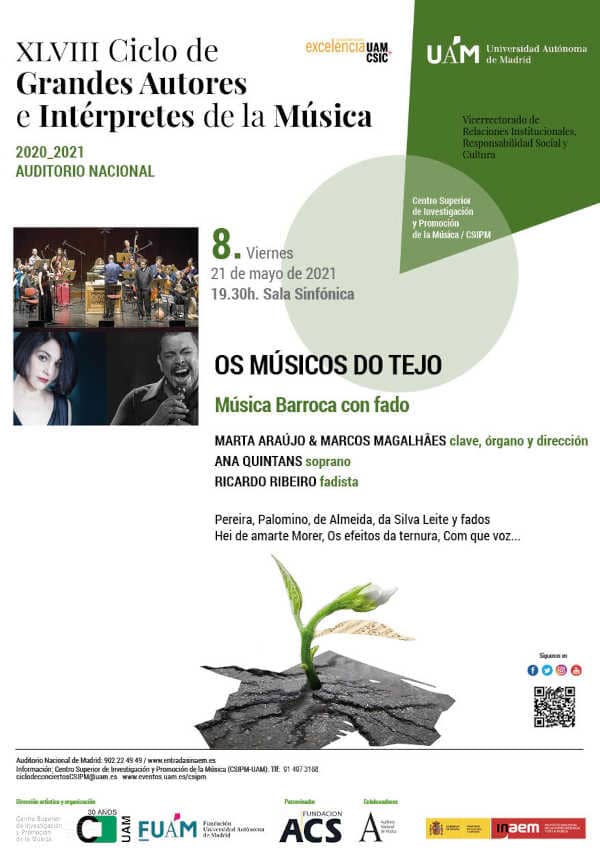 Del Barroco al fado en el Ciclo Grandes Autores e Intérpretes de la Música de la UAM