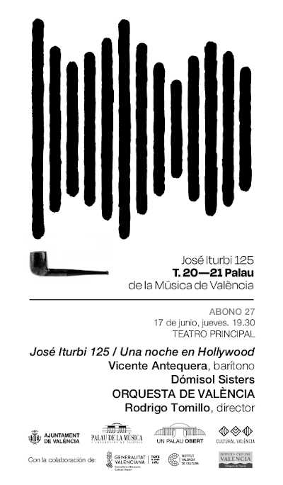 La Orquesta de València cierra la temporada de abono con un paseo musical por el Iturbi más hollywodense La Orquesta de València cierra la temporada de abono con un paseo musical por el Iturbi más hollywodense