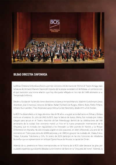 La Bilbao Orkestra Sinfonikoa (BOS) presenta su Temporada Sinfónica 2021-2022