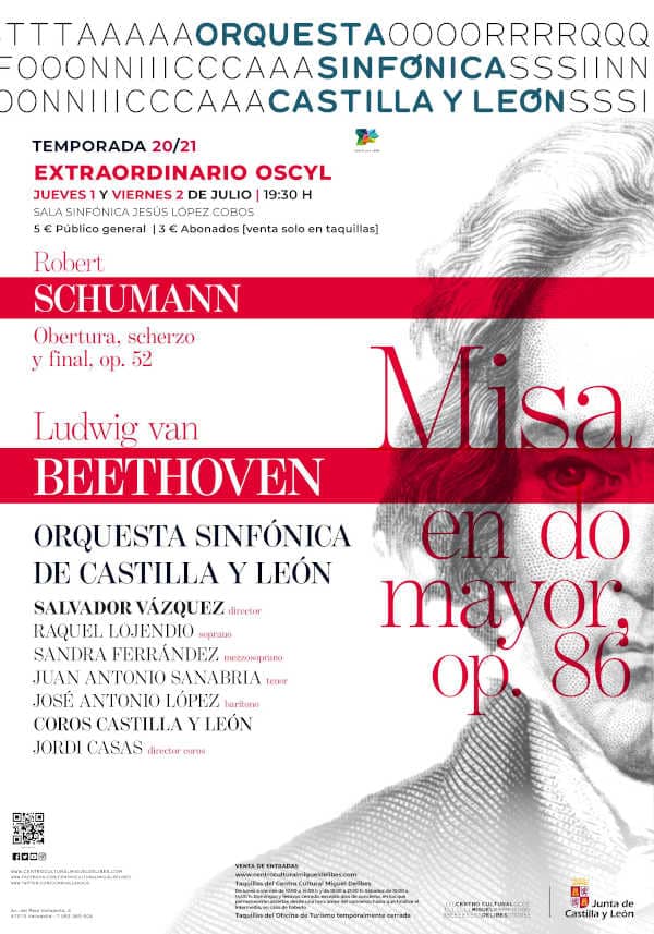 La Orquesta Sinfónica de Castilla y León ofrece concierto extraordinario con obras de Beethoven y Schumann
