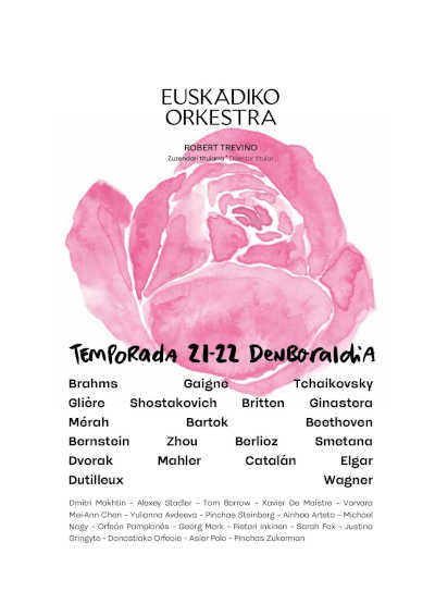 Euskadiko Orkestra presenta su nueva Temporada 21-22: Optimismo, descubrimiento y buena música