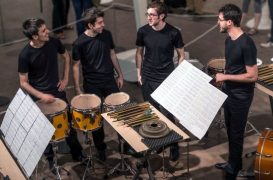 El Auditori estrena obras de Montserrat Lladó y José Mora con el Cosmos Quartet, CrossingLines y FRAMES Percussion FRAMES Percussion