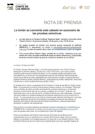 La Unión se convierte este sábado en escenario de las pruebas selectivas